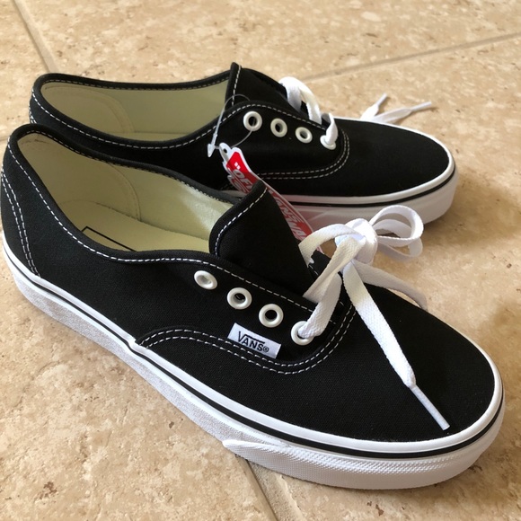 womens vans authentic black